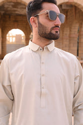 AlifYay Beige Kameez and Shalwar - Cotton - 2 piece - AY-013